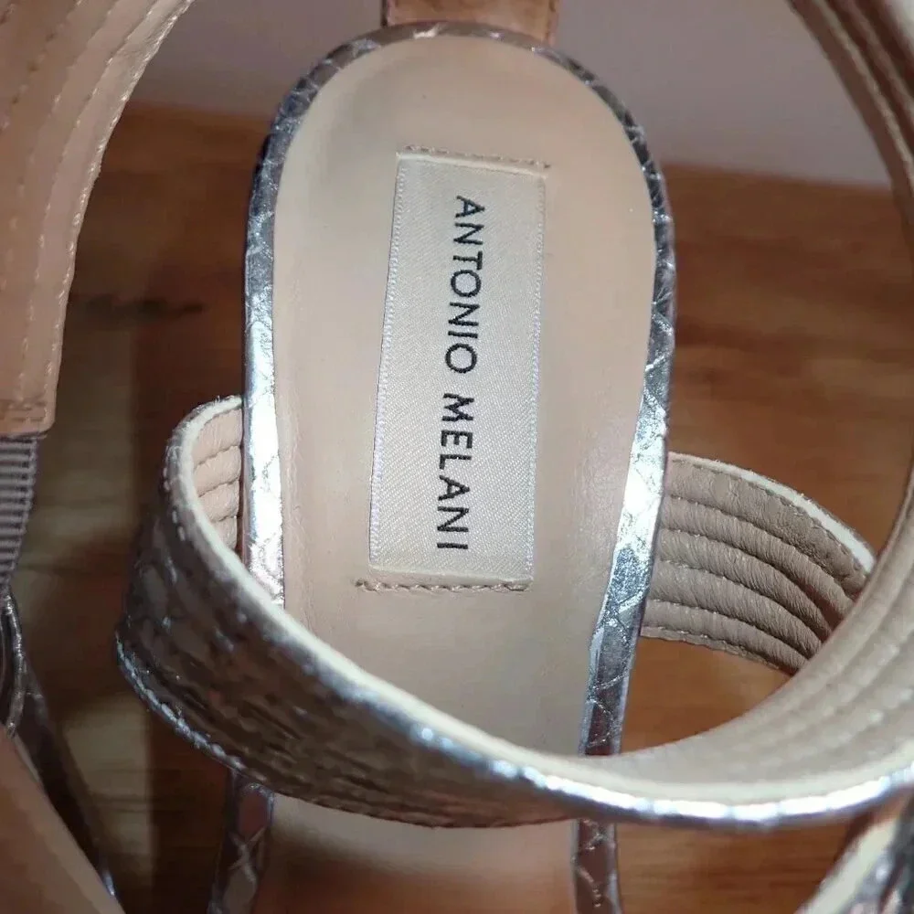 BRAND NEW Antonio Melani snakeskin heels size 8.5 - Picture 7 of 7